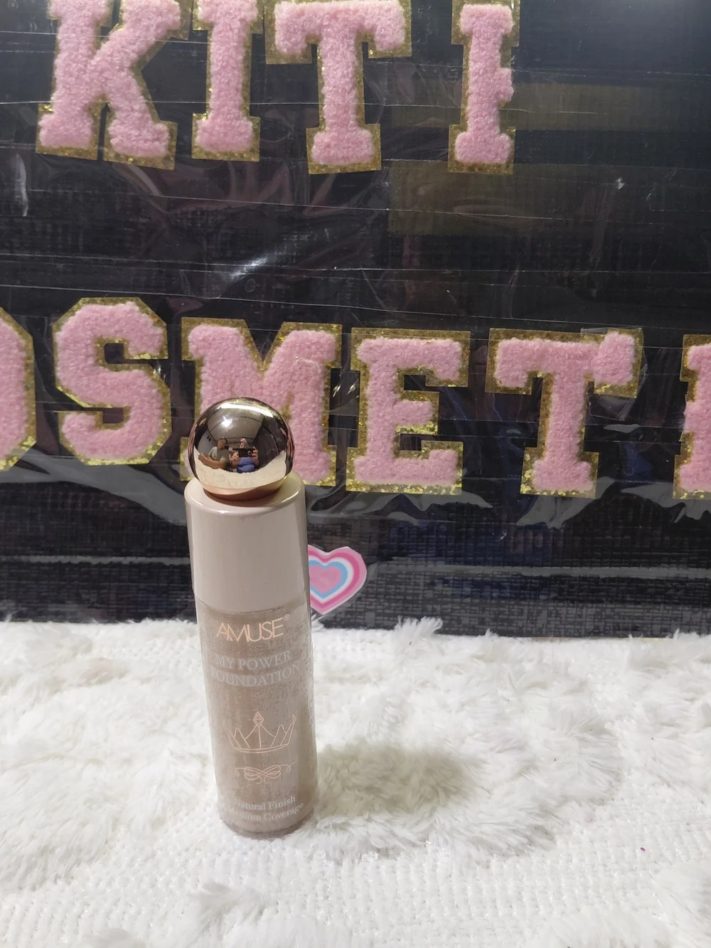 Muse Dewy Power Foundation - Pink Beige Bottle